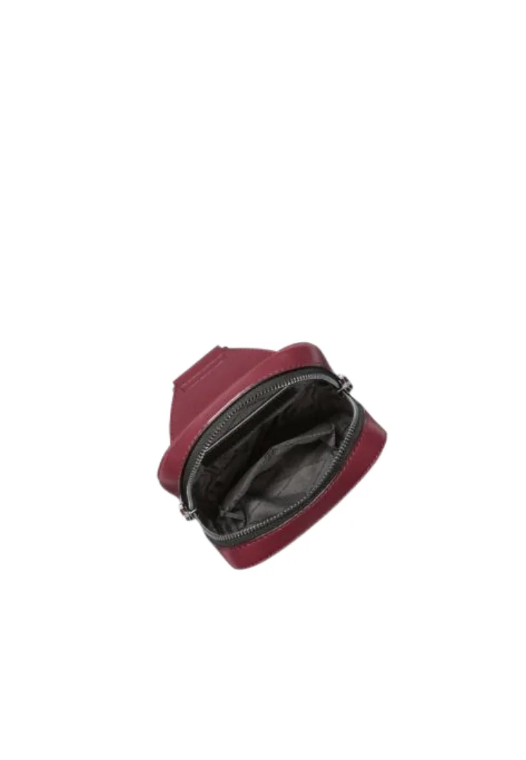 ( PREORDER ) Michael Kors Rivington Sling Bag Leather Sling Pack In Oxblood 37F4LRVC2U