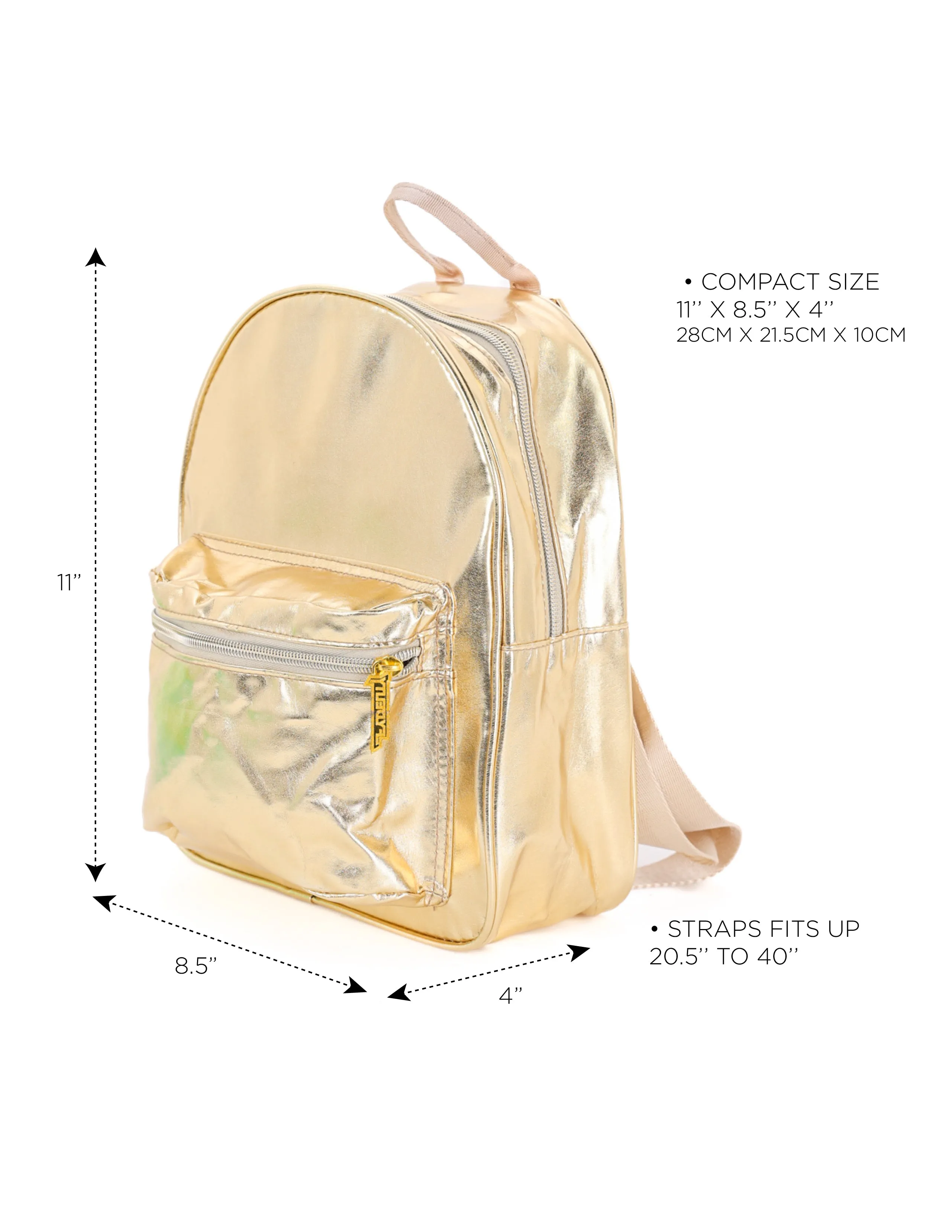 Backpack | MINI |METALLIC Gold