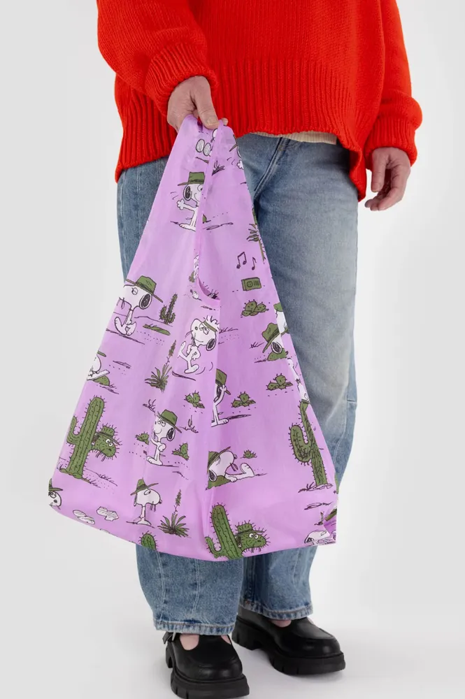 Baggu Peanuts Pink Spike Standard Reusable Bag