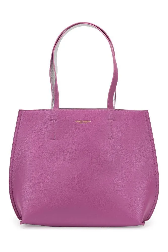 Campo Marzio Iconic Midi Tote Bag - Mauve Silver