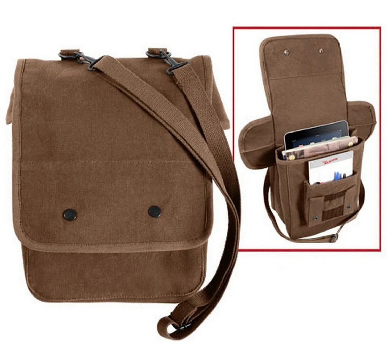 Canvas Map Case Shoulder Bag