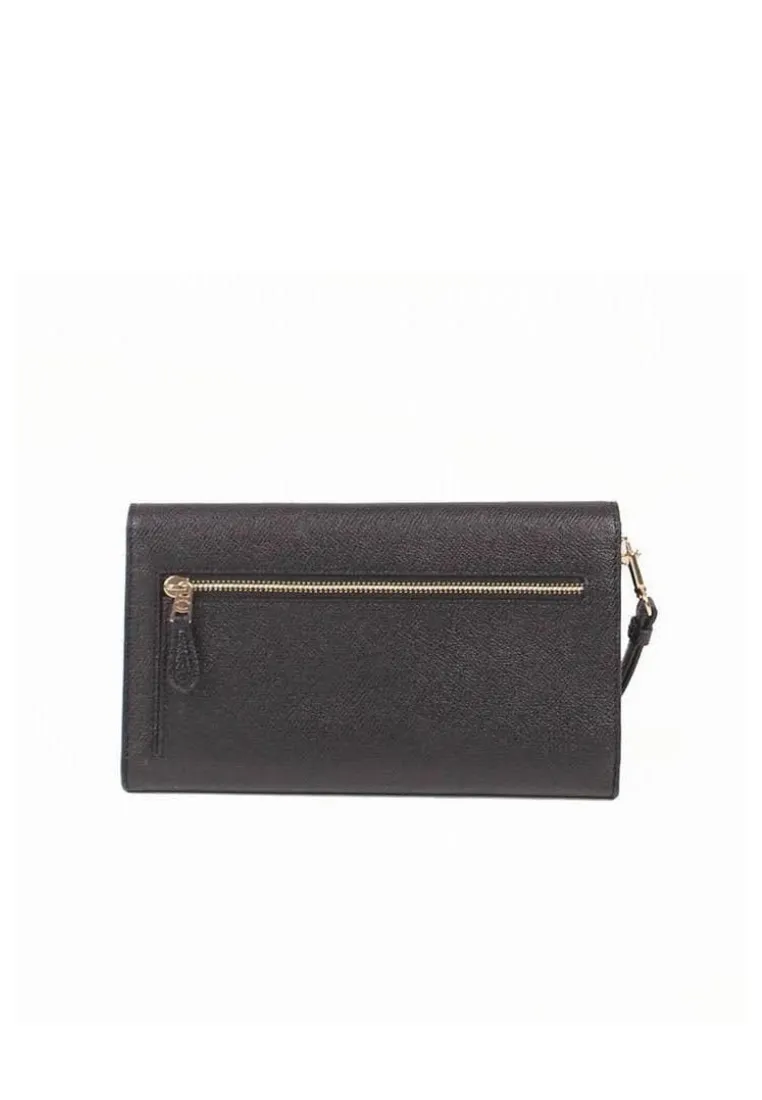 Coach Travel Envelope C0707 Wallet In Black