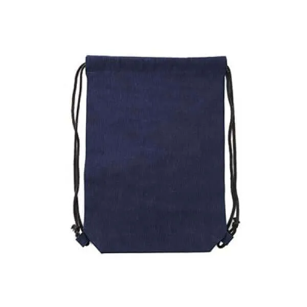 Denim Drawstring Bag