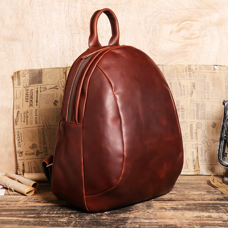 Full Grain Leather Backpack Vintage Backpack Travel Backpacks