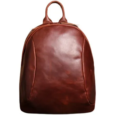 Full Grain Leather Backpack Vintage Backpack Travel Backpacks