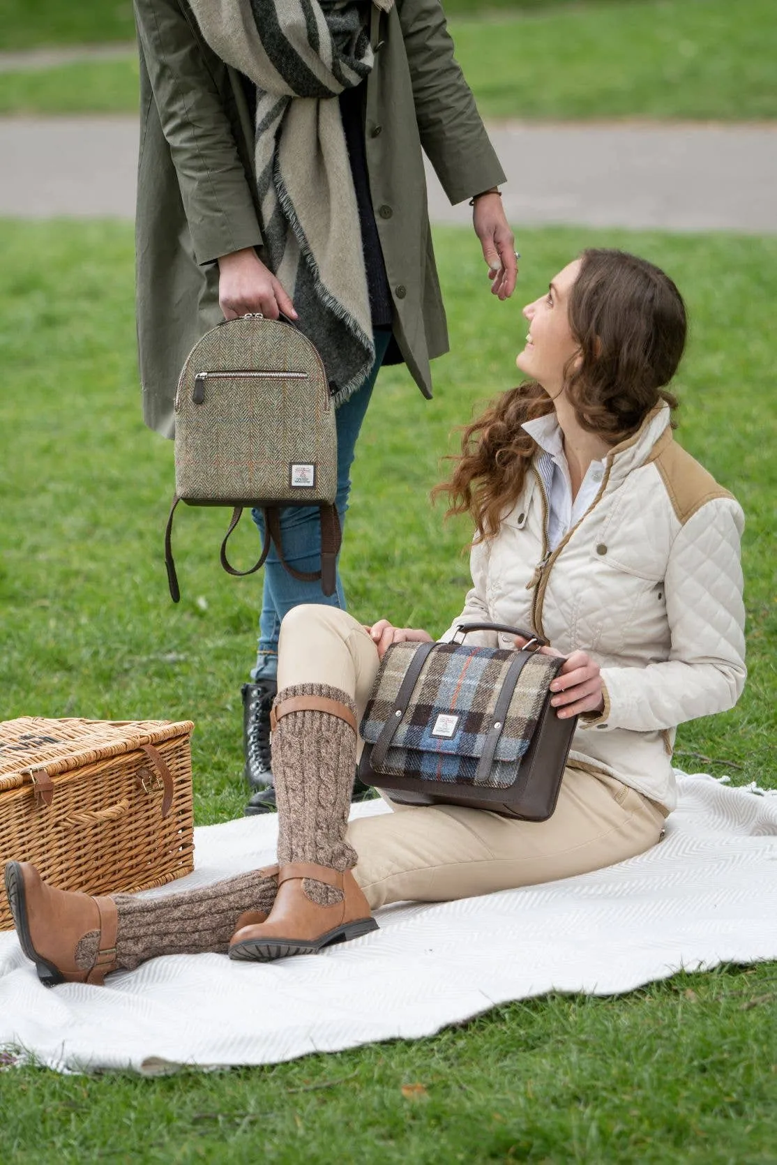 Harris Tweed Mini Messenger Bag