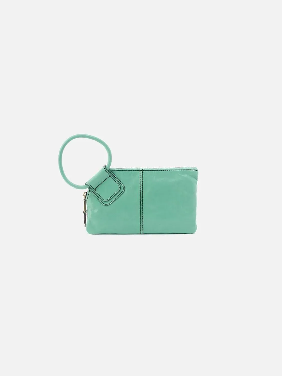 HOBO Sable Wristlet: Polished Leather