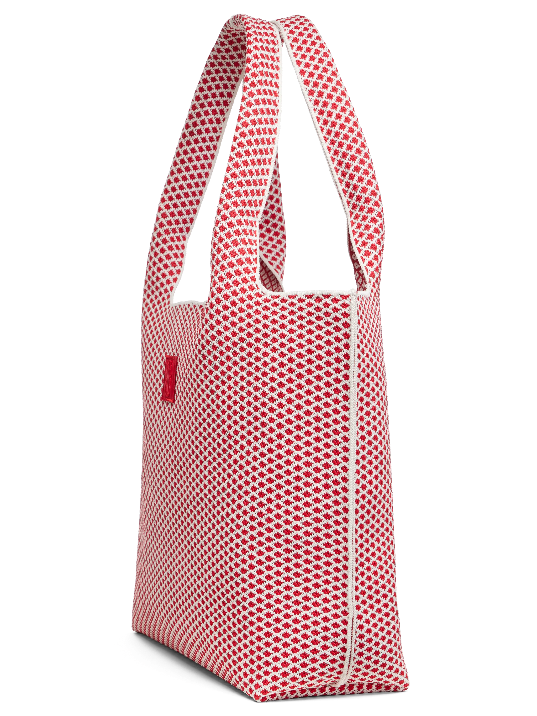 Large - Red Diamond tote with pouch