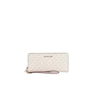 Michael Kors Women's Large Signature 35F8GTVT3B Jet Set Travel Continental Wallet In Powder Blush Multi