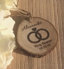 Personalized ring bearer ornament