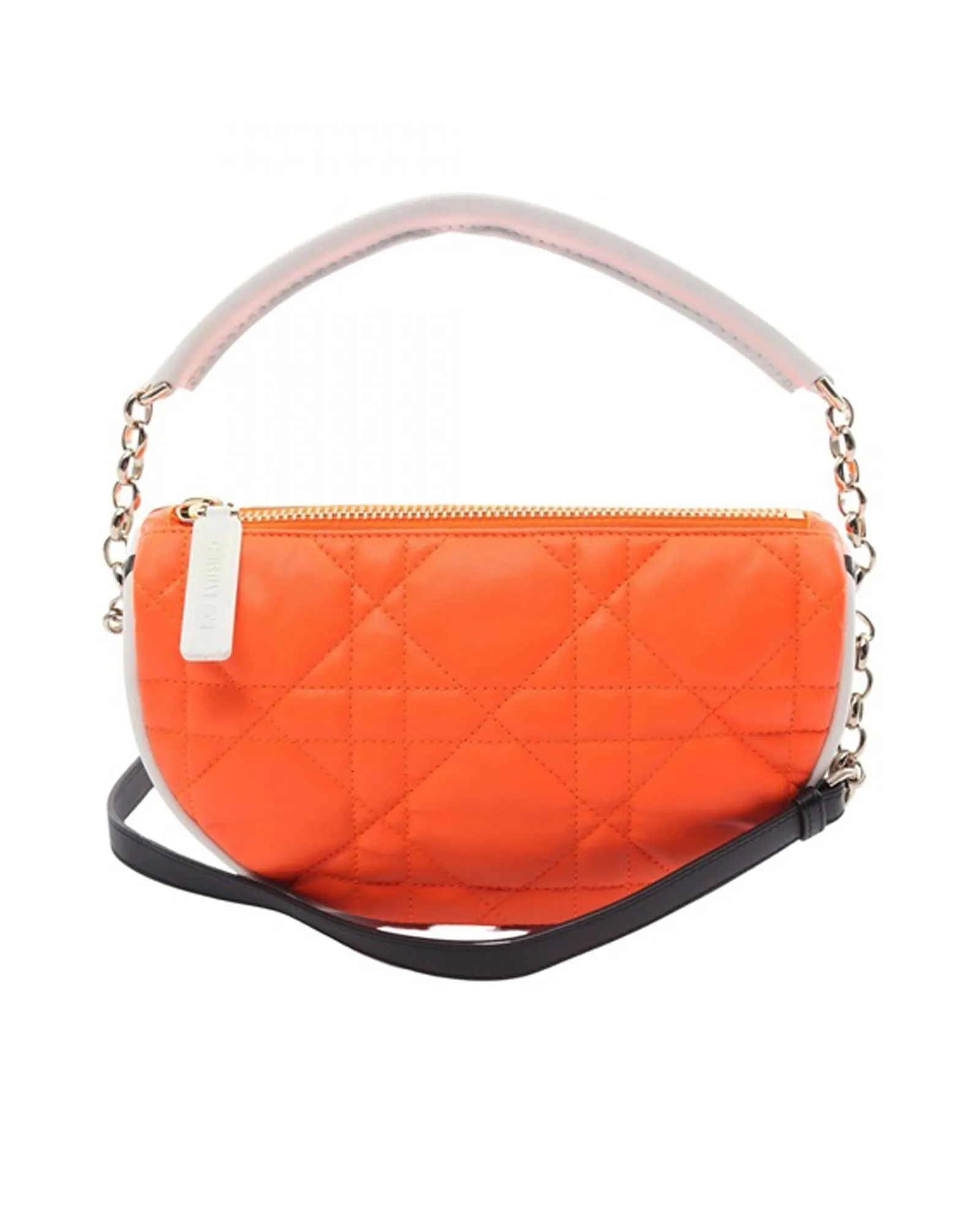 Quilted Lambskin Leather Hobo Bag with Chain Strap