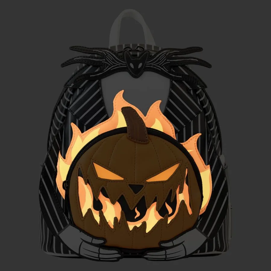 The Nightmare Before Christmas - Jack Pumpkin Glow Head Mini Backpack