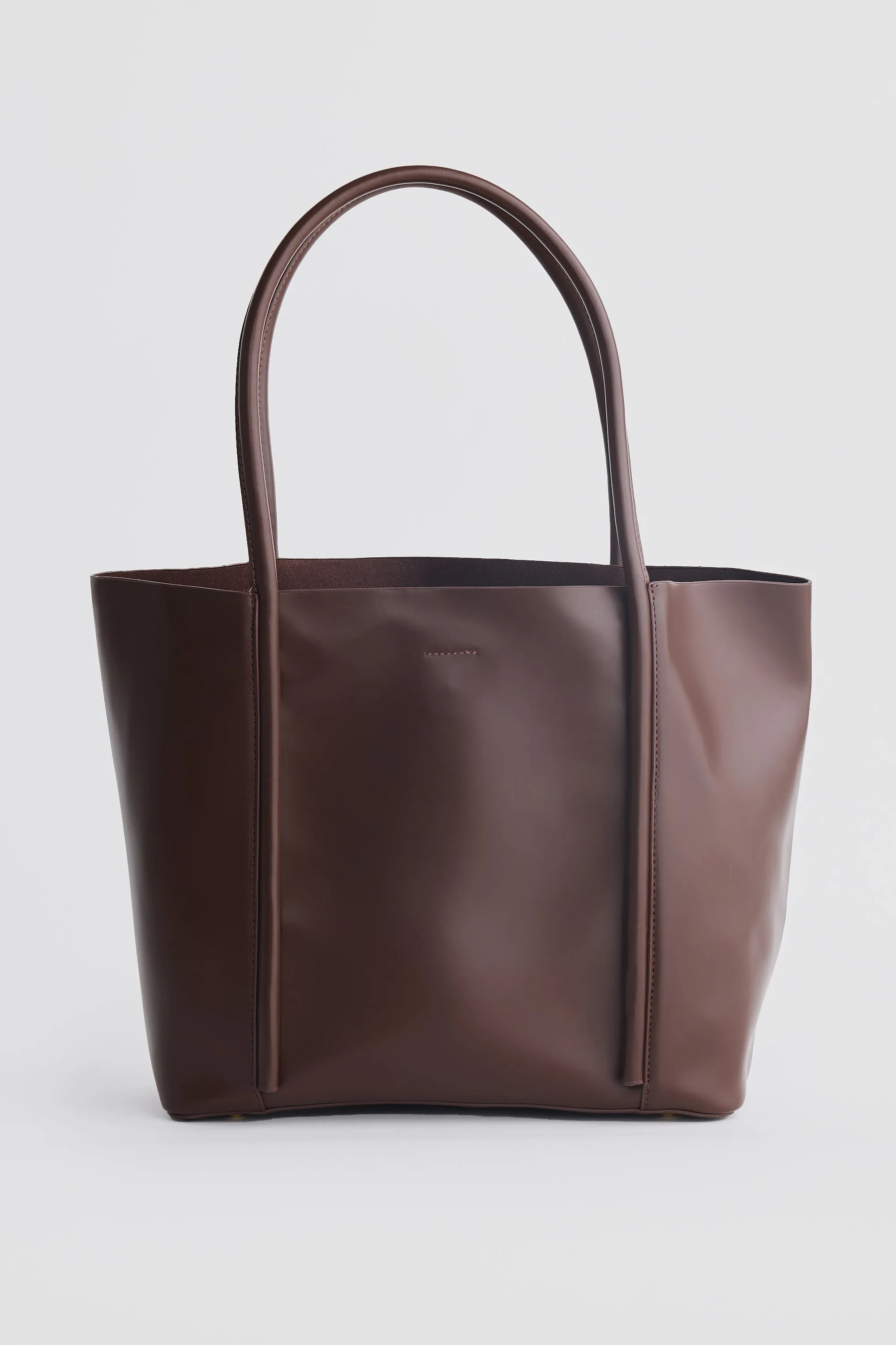 Vegan Leather Tote Bag - Fudge