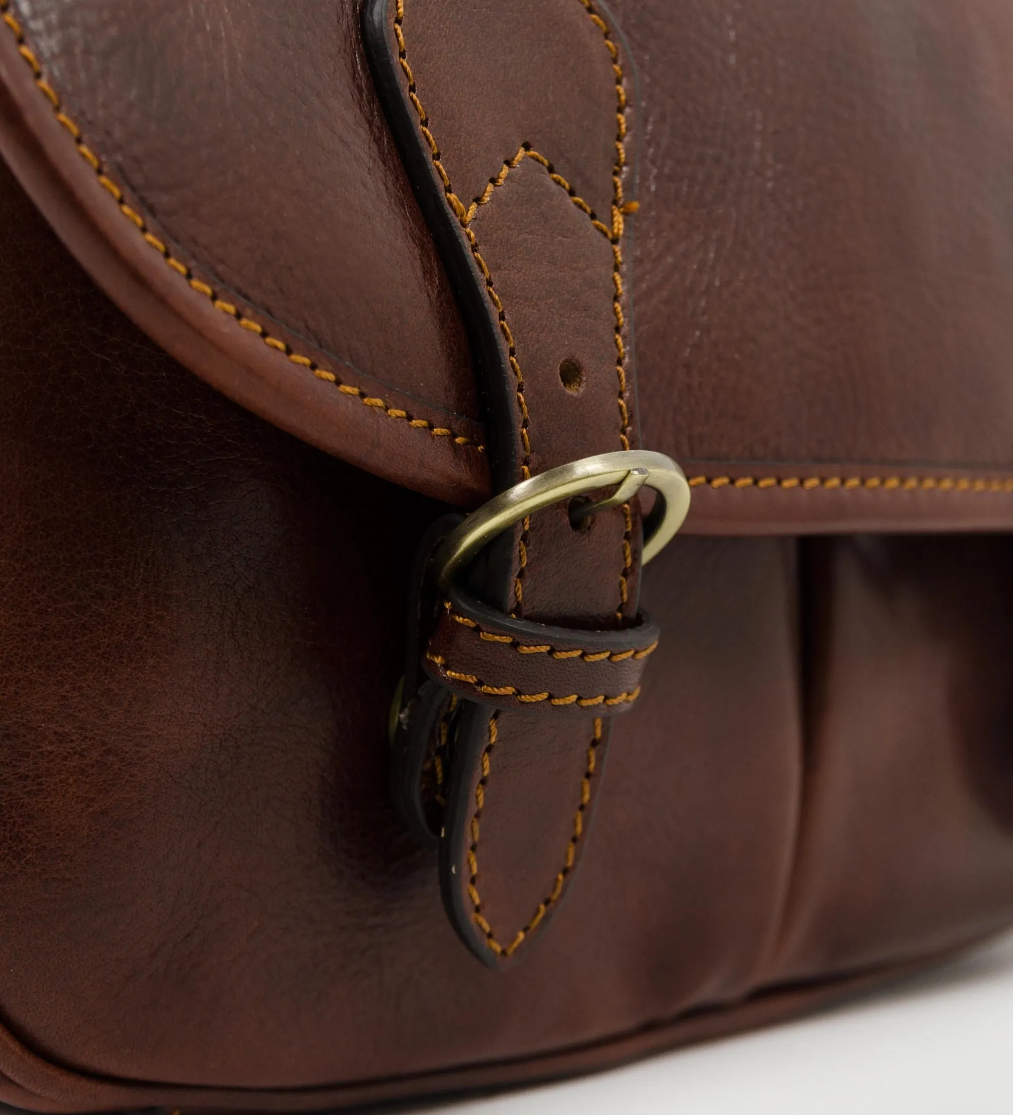 Womens Leather Saddle Bag - The Paris Wife