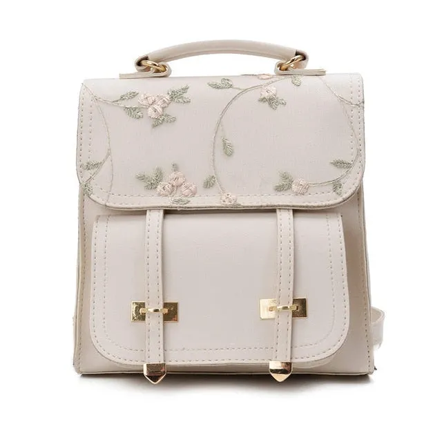 Women's Mini Floral Purse Backpack