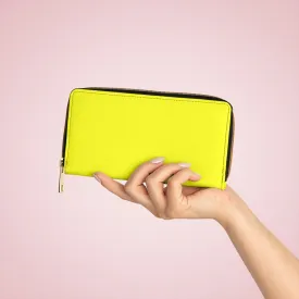 Wristlet Phone Wallet, Bright Yellow Purse