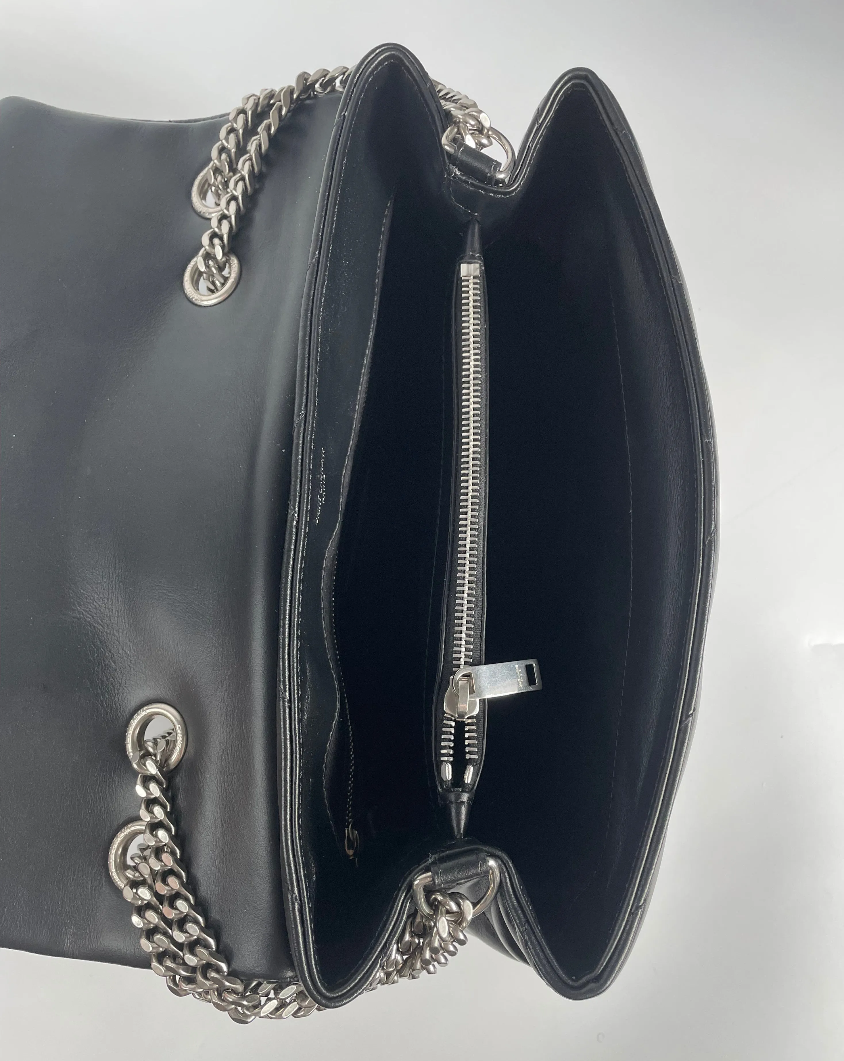 YSL | LOULOU MEDIUM CHAIN BAG | BLACK